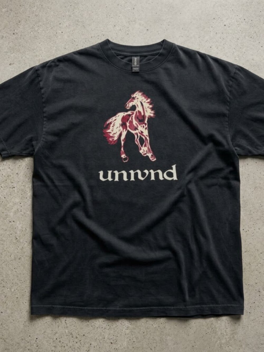 Unwound Post Hardcore Noise Rock Band Horse T-Shirt Black